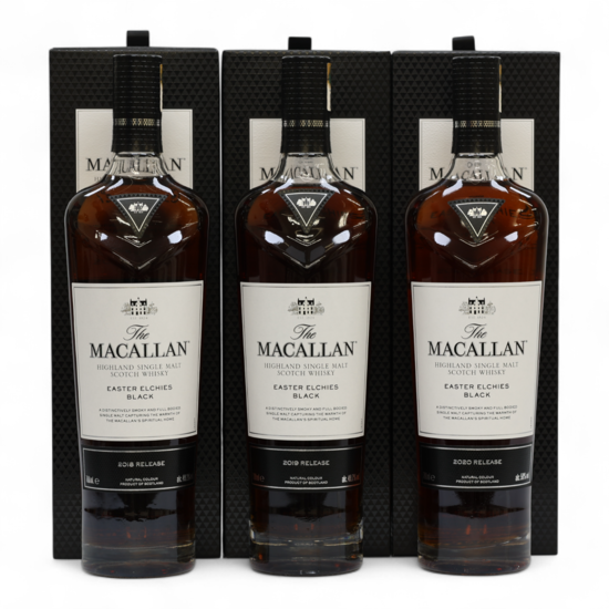 Macallan - Easter Elchies Black - 2020, 2019 & 2018 (3 x 70cl)