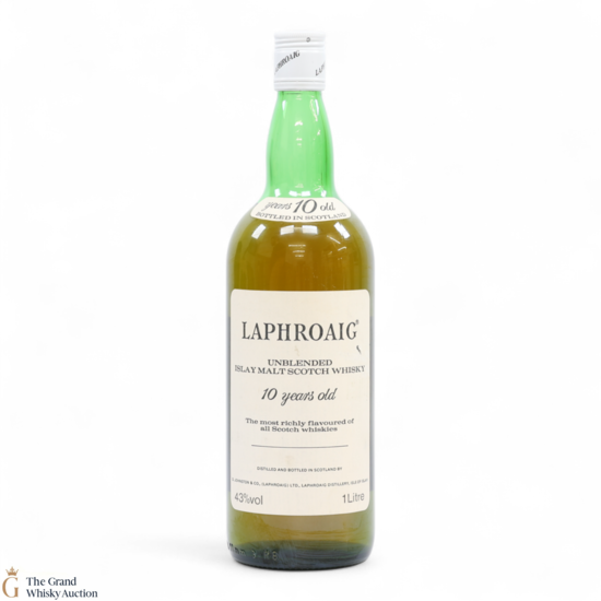 Laphroaig - 10 Year Old - Unblended Malt Pre Royal Warrant 1L
