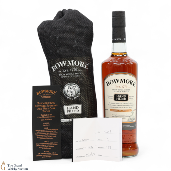 Bowmore - 17 Year Old 2007 - Celebratory Hand Fill Bottle - 50 Years of Bowmore Distillery