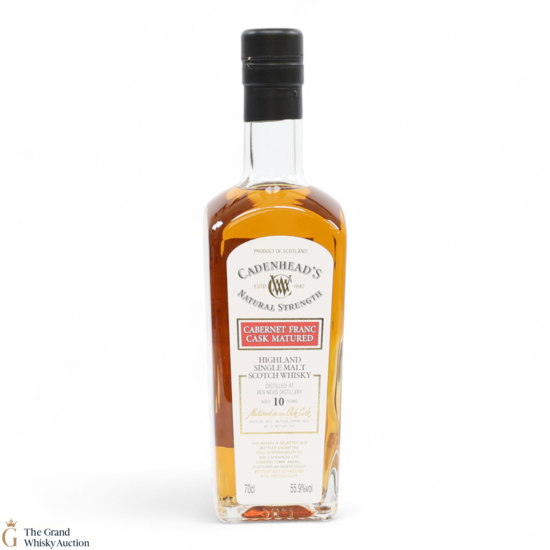 Ben Nevis - 10 Year Old 2012 - Cabernet Franc Cask Matured - Cadenhead's (20cl)