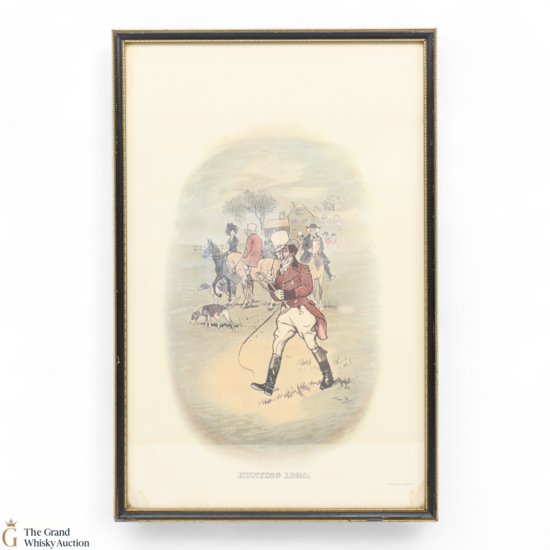 Johnnie Walker Whisky Sports - Hunting 1820 By Tom Browne - Framed Print