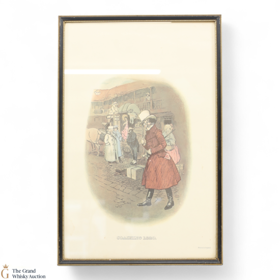 Johnnie Walker Whisky Sports - Coaching 1820 By Tom Browne - Framed Print