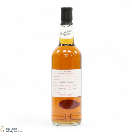 Longrow - 9 Year Old 2015 - Fresh Sherry - Duty Paid Sample 56.4%