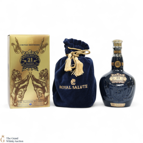 Chivas - Royal Salute - 21 Year Old - Sapphire Flagon