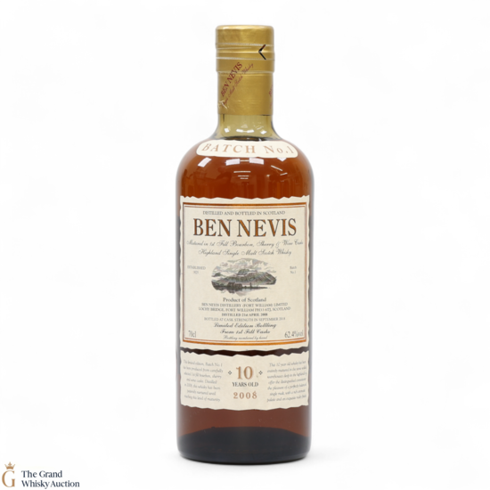 Ben Nevis - 10 Year Old 2008 Cask Strength Batch #1