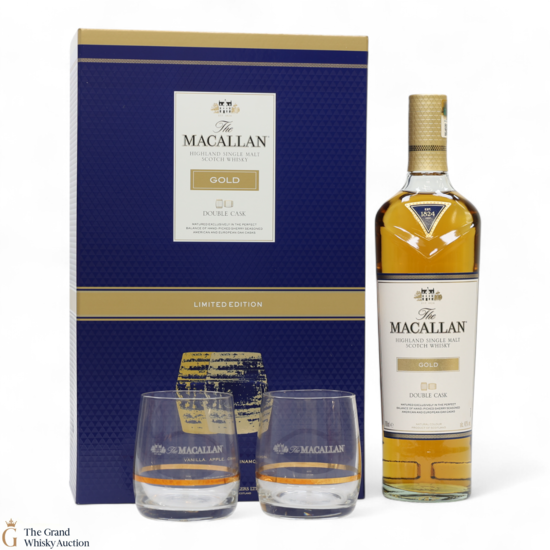 Macallan - Gold Double Cask (Limited Edition with 2 x Glasses)