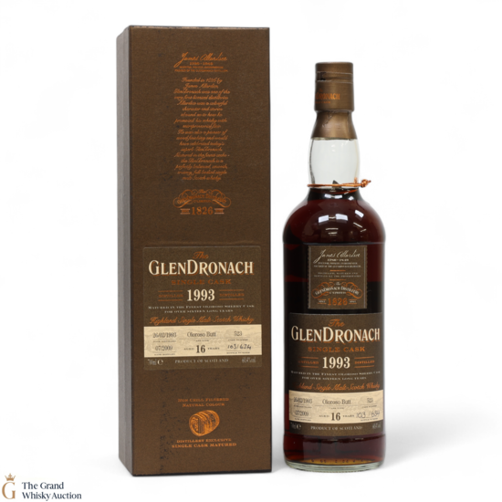 Glendronach - 16 Year Old 1993 - Oloroso Butt #523