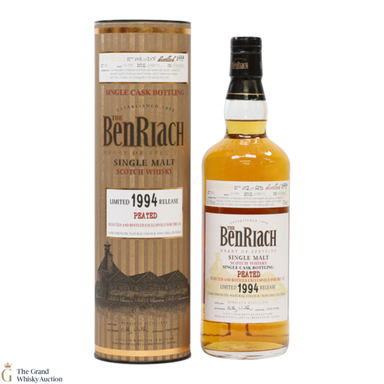 Benriach - 19 Year Old 1994 Peated Single Cask #286 UK Exclusive