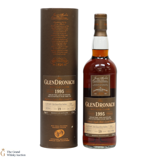 Glendronach -  19 Year Old 1995 - Single Cask #3250 - UK Exclusive