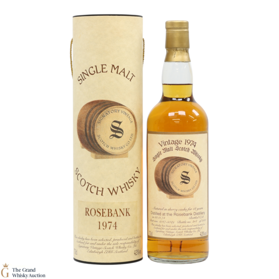 Rosebank - 18 Year Old 1974 - Signatory Vintage