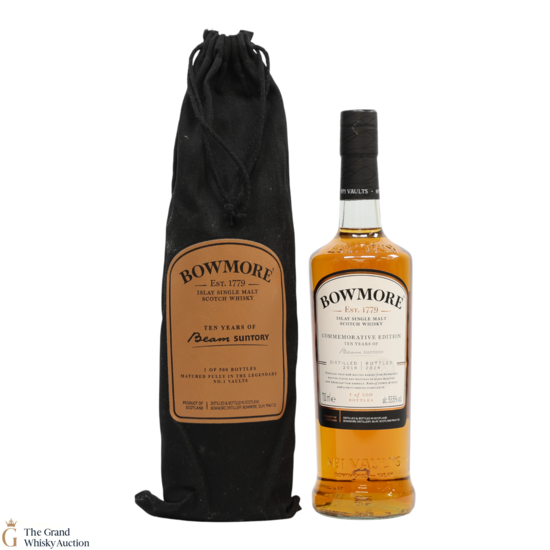 Bowmore - 8 Year Old - Commemorative Edition - Ten Years Of Beam Suntory