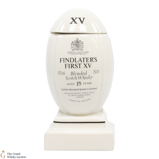 Findlater's - 15 Year Old - First XV - Gilbert Rugby Ball Decanter (75cl)