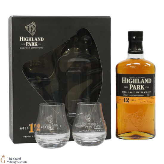 Highland Park - 12 Year Old Gift Set with 2 x Glasses