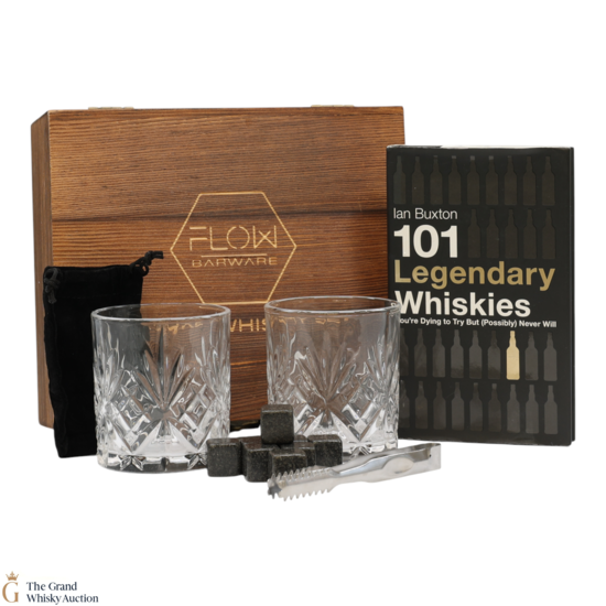 Flow Barware Deluxe Whisky Set & 101 Legendary Whiskies Book