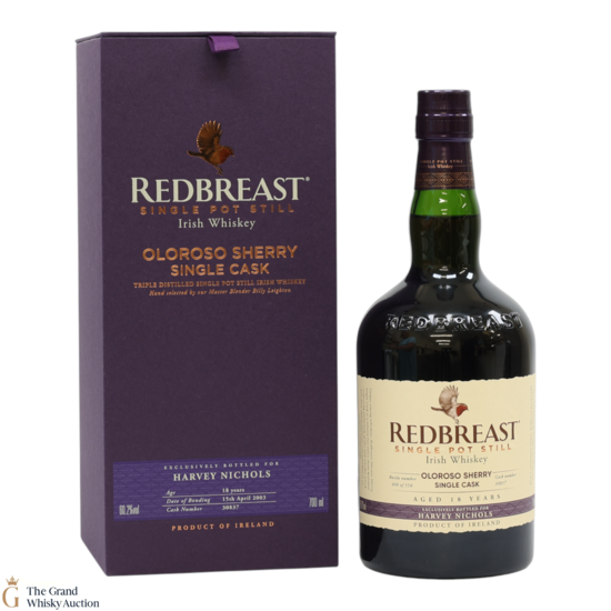 Redbreast - 18 Year Old - Oloroso Sherry Single Cask #30837 - Harvey Nichols Exclusive