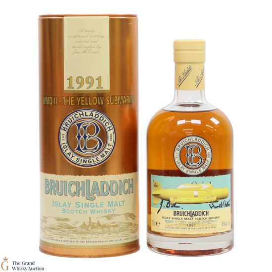 Bruichladdich - 14 Year Old 1991 - Yellow Submarine WMDII (SIGNED)