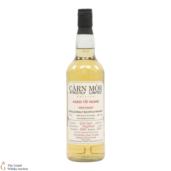Glen Spey - 15 Year Old 2000 - Carn Mor 2016