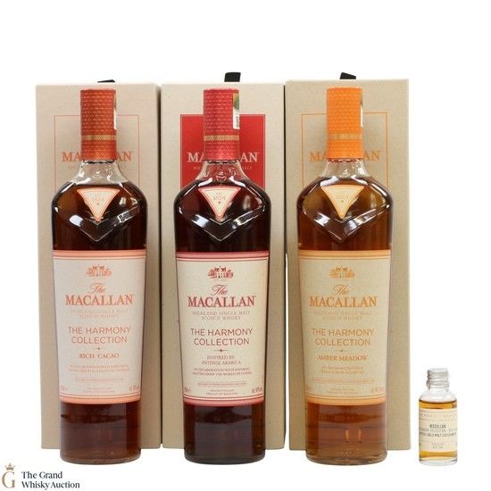 Macallan - The Harmony Collection - Rich Cacao, Intense Arabica & Amber Meadow (3x70cl & 1x3cl)