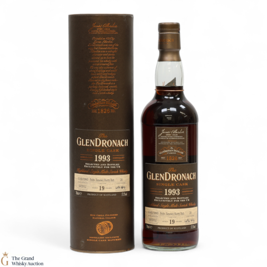 Glendronach - 19 Year Old 1993 - PX Sherry Butt #26 - UK Exclusive