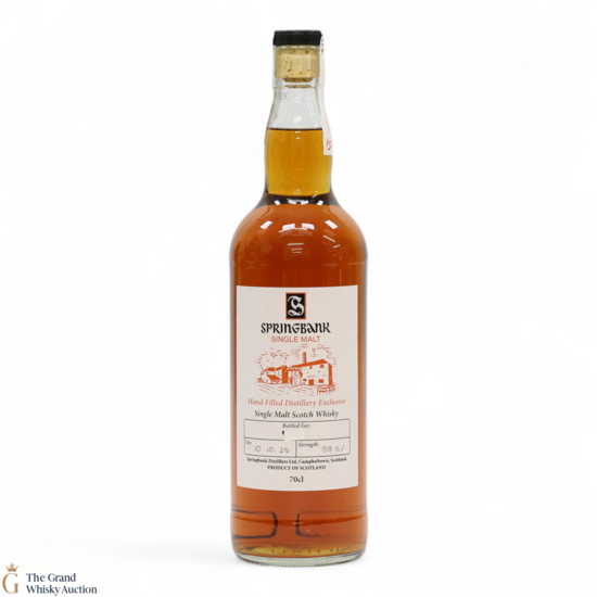 Springbank - 2025 Handfilled Distillery Exclusive 58.5%