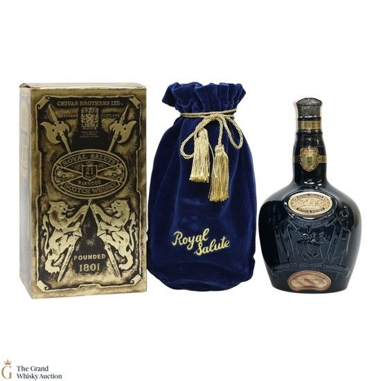 Chivas - Royal Salute - 21 Year Old - Sapphire Flagon