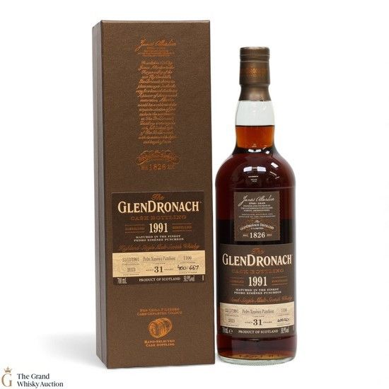Glendronach - 31 Year Old 1991 - Hand Filled Cask Strength Pedro Ximenez Puncheon #1106