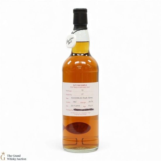 Kilkerran - 10 Year Old 2013 - Fresh Sherry - Duty Paid Sample 58.7%