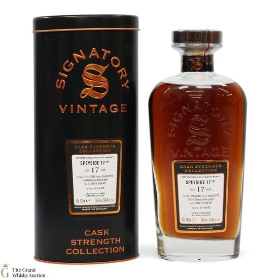 Speyside - 17 Year Old 2005 - 1st Fill & Refill Oloroso Sherry Butt - Signatory Vintage #31