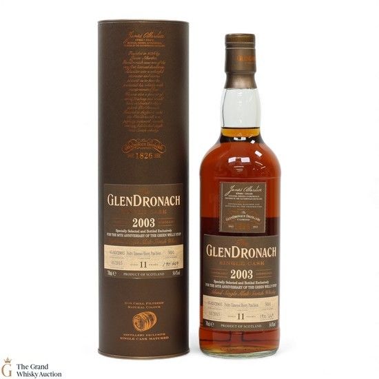 Glendronach - 11 Year Old 2003 - Pedro Ximenez Sherry Puncheon #5691 - The Green Welly Stop