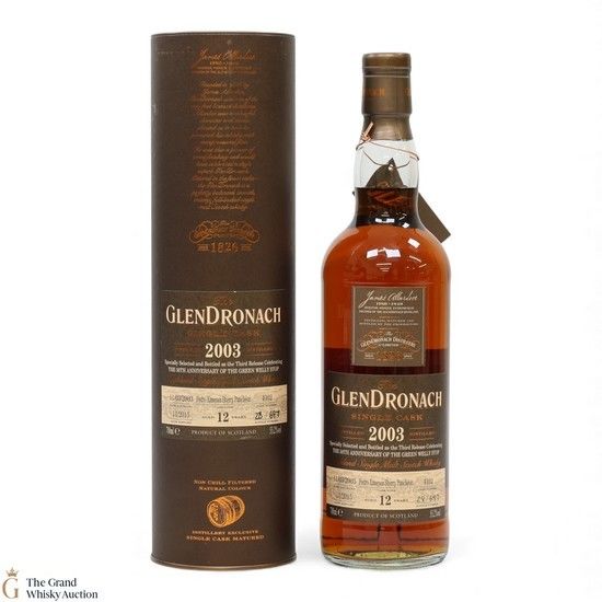Glendronach - 12 Year Old 2003 - Pedro Ximenez Sherry Puncheon #4102 - The Green Welly Stop