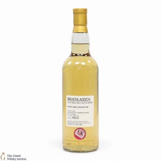 Bruichladdich - 19 Year Old - 1st Fill Bourbon Hogshead #1401 - Private Cask