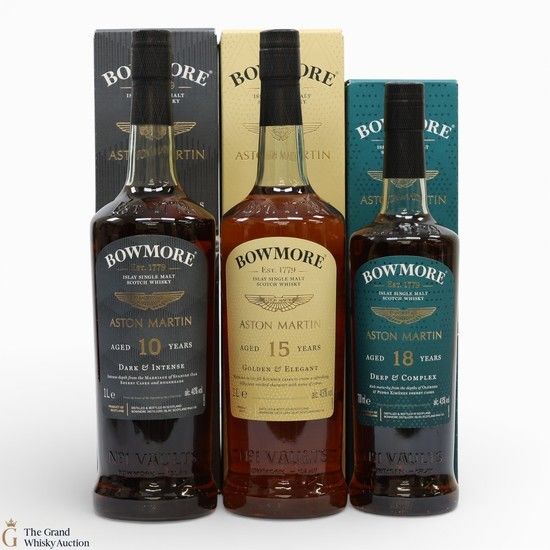 Bowmore - Aston Martin - Edition 4,5 & 6 (2x1L & 1x70cl)