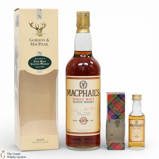 MacPhail's - 40 Year Old & 10 Year Old Mini (1 x 70cl & 1 x 5cl)