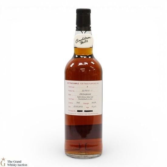 Springbank - 13 Year Old 2012 - Refill Oloroso Filled Into Amontillado In 2022 - Duty Paid Sample 56.6%