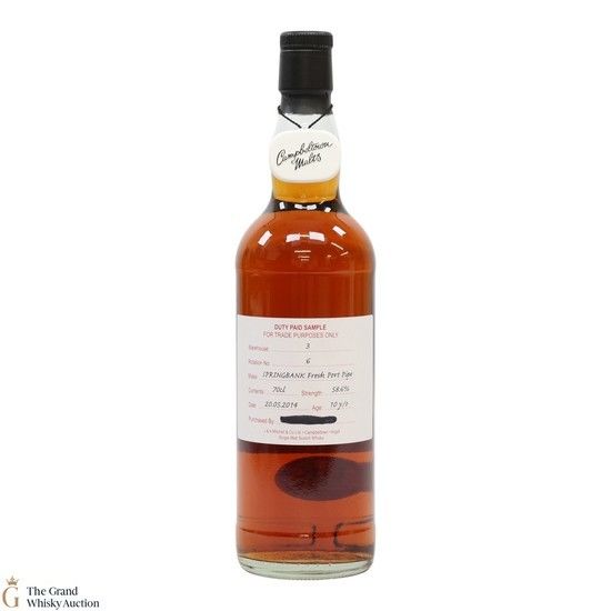 Springbank - 10 Year Old 2014 - Fresh Port Pipe - Duty Paid Sample 58.6%