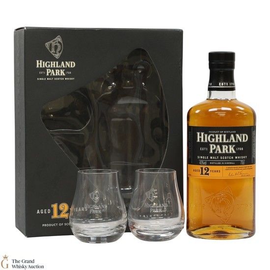 Highland Park - 12 Year Old Gift Set with 2 x Glasses