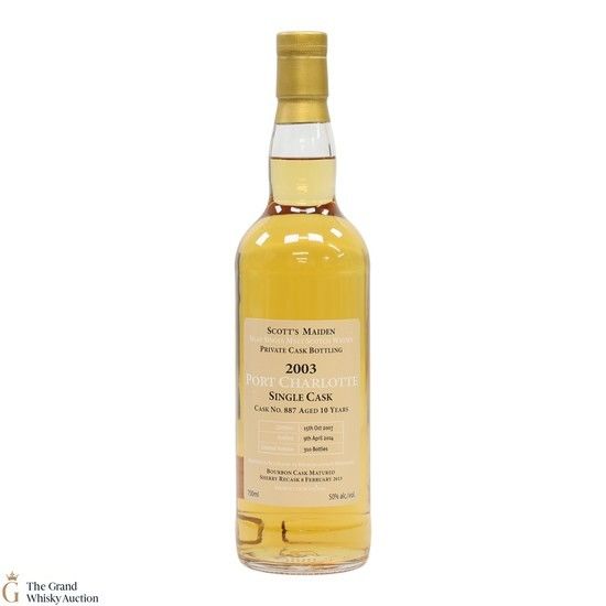 Port Charlotte - 10 Year Old 2003 - Single Cask #887 - Private Cask Bottling