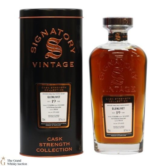 Glenlivet - 19 Year Old 2006 - #901018 Cask Strength - Signatory Vintage 