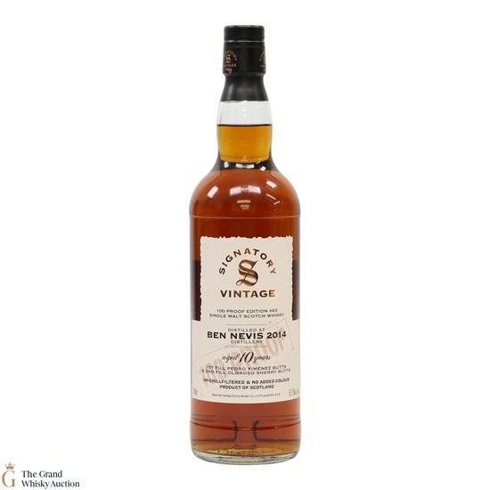 Ben Nevis - 10 Year Old 2014 - Signatory Vintage 100 Proof Edition #63