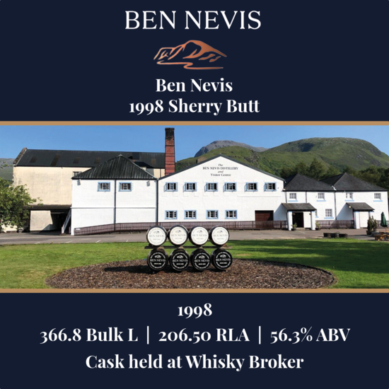 Ben Nevis - 1998 Butt - 366 Bulk L 56.3% ABV| Held In Bond