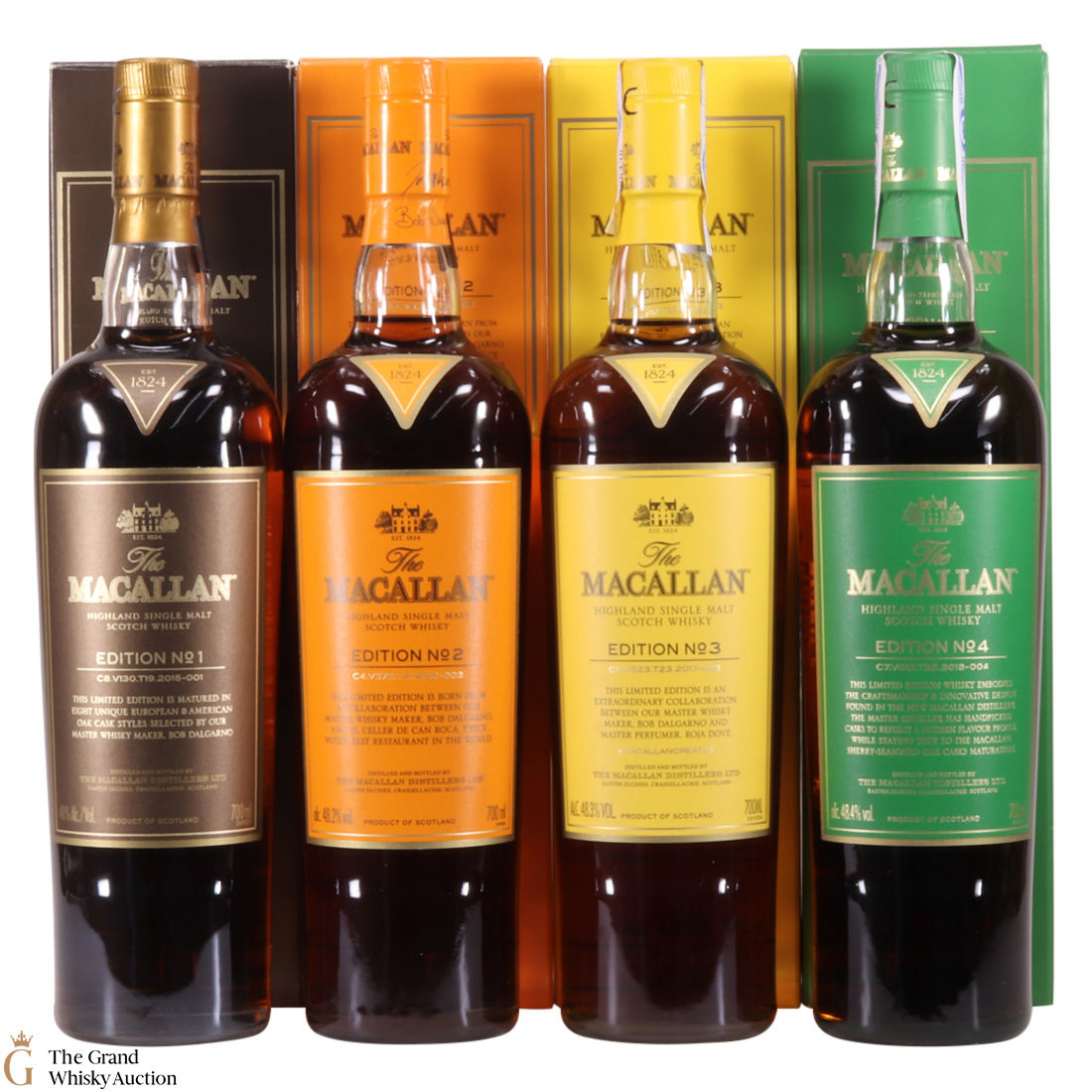 Macallan Edition 1 2 3 4 4 X 70cl Auction The Grand Whisky Auction