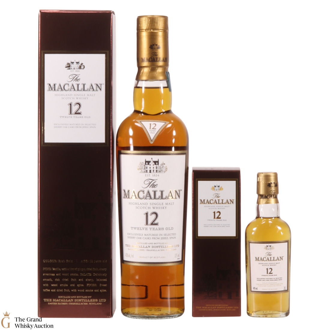 Macallan 12 Year Old 375ml 50ml Auction The Grand Whisky Auction