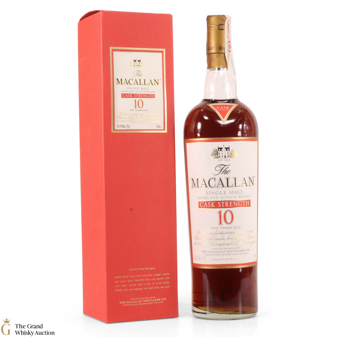 Macallan 10 Year Old Cask Strength 1 Litre 58 6 Auction The Grand Whisky Auction