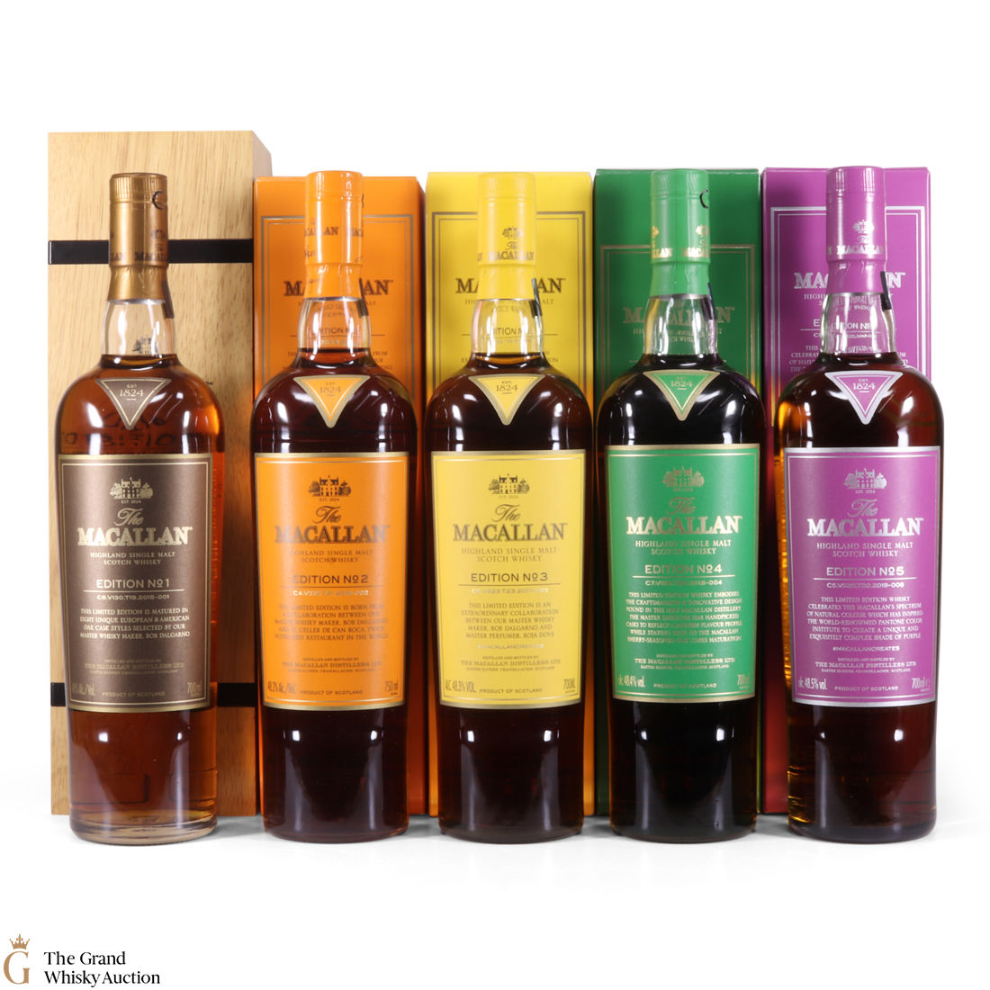 Macallan Edition 1 2 3 4 5 Auction The Grand Whisky Auction
