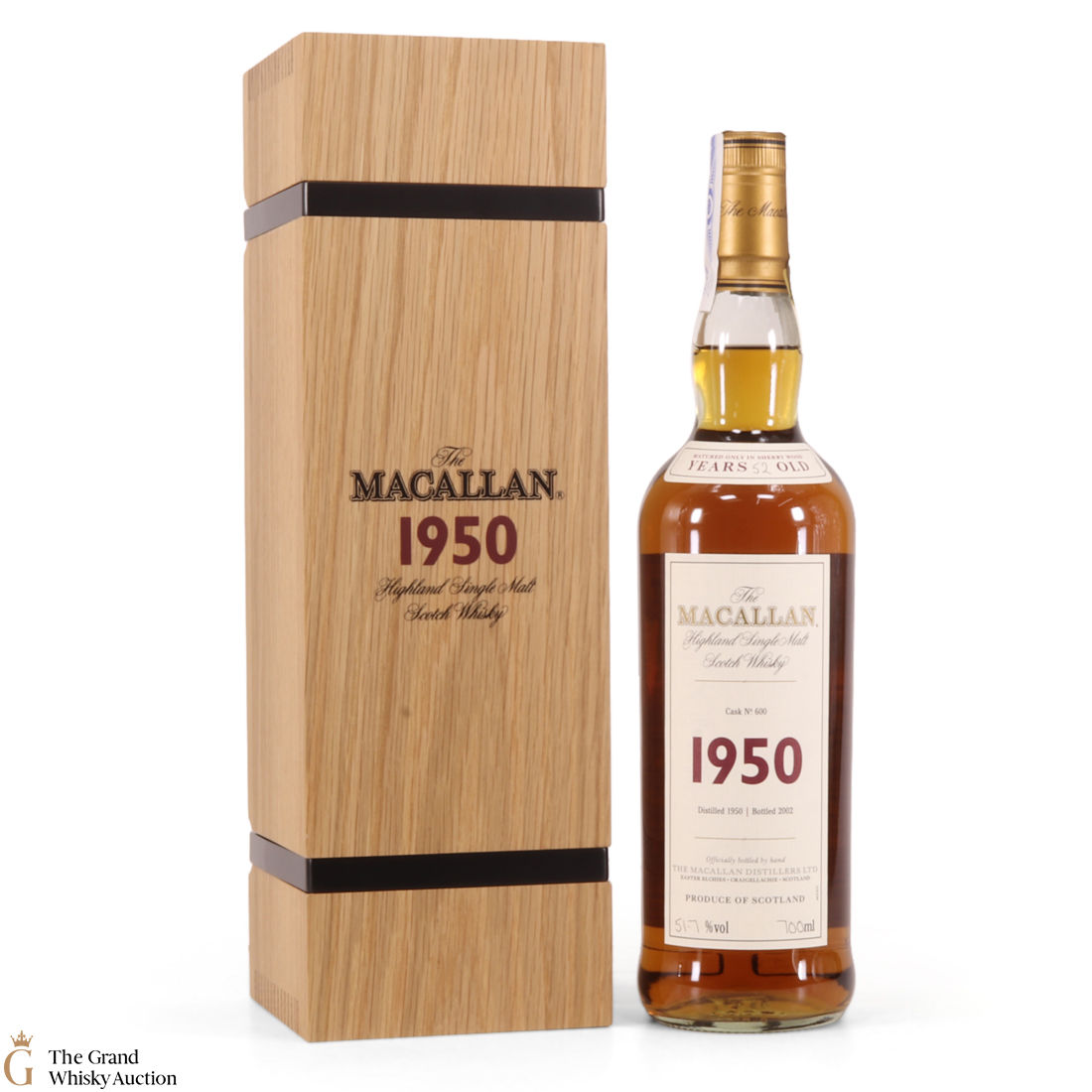 Macallan 52 Year Old 1950 Fine Rare Auction The Grand Whisky Auction
