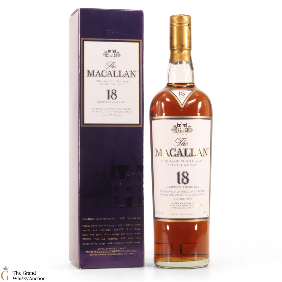 Macallan 18 Year Old 2017 Release Auction The Grand Whisky Auction