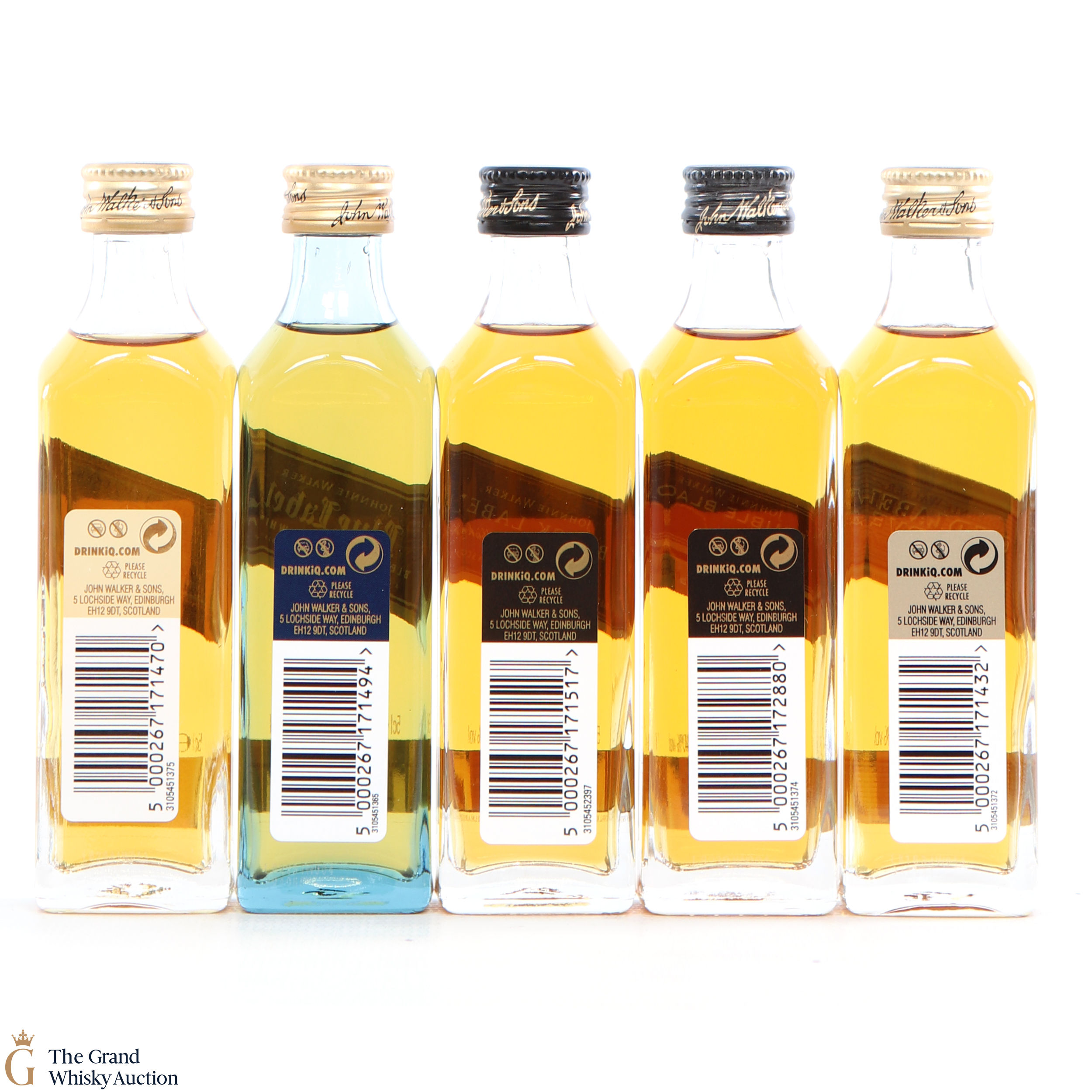 Johnnie Walker Discovery Miniature Gift Set 5 x 5cl Auction The Grand Whisky Auction