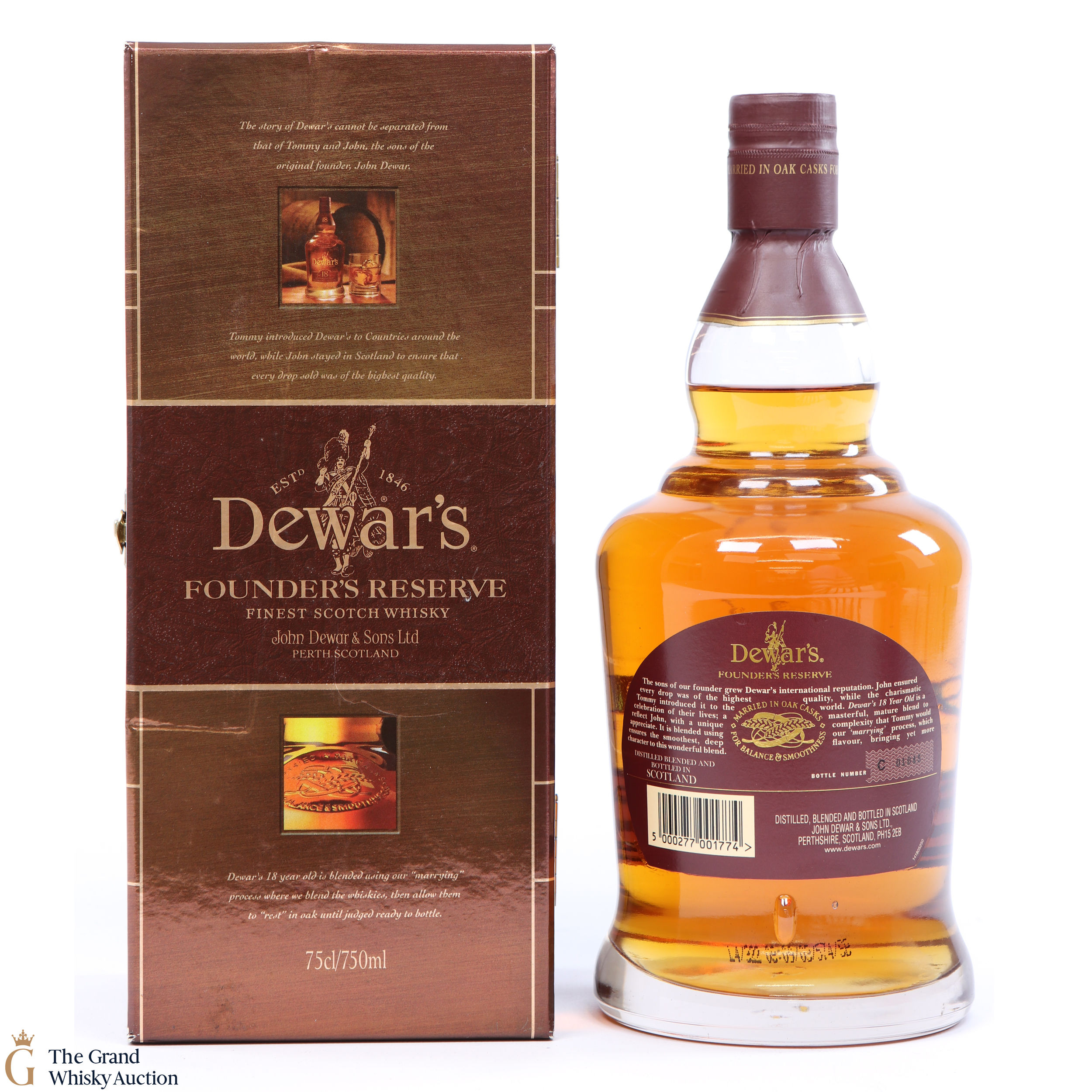 Dewar's 18 Year Old Founders Reserve (75cl) Auction The Grand