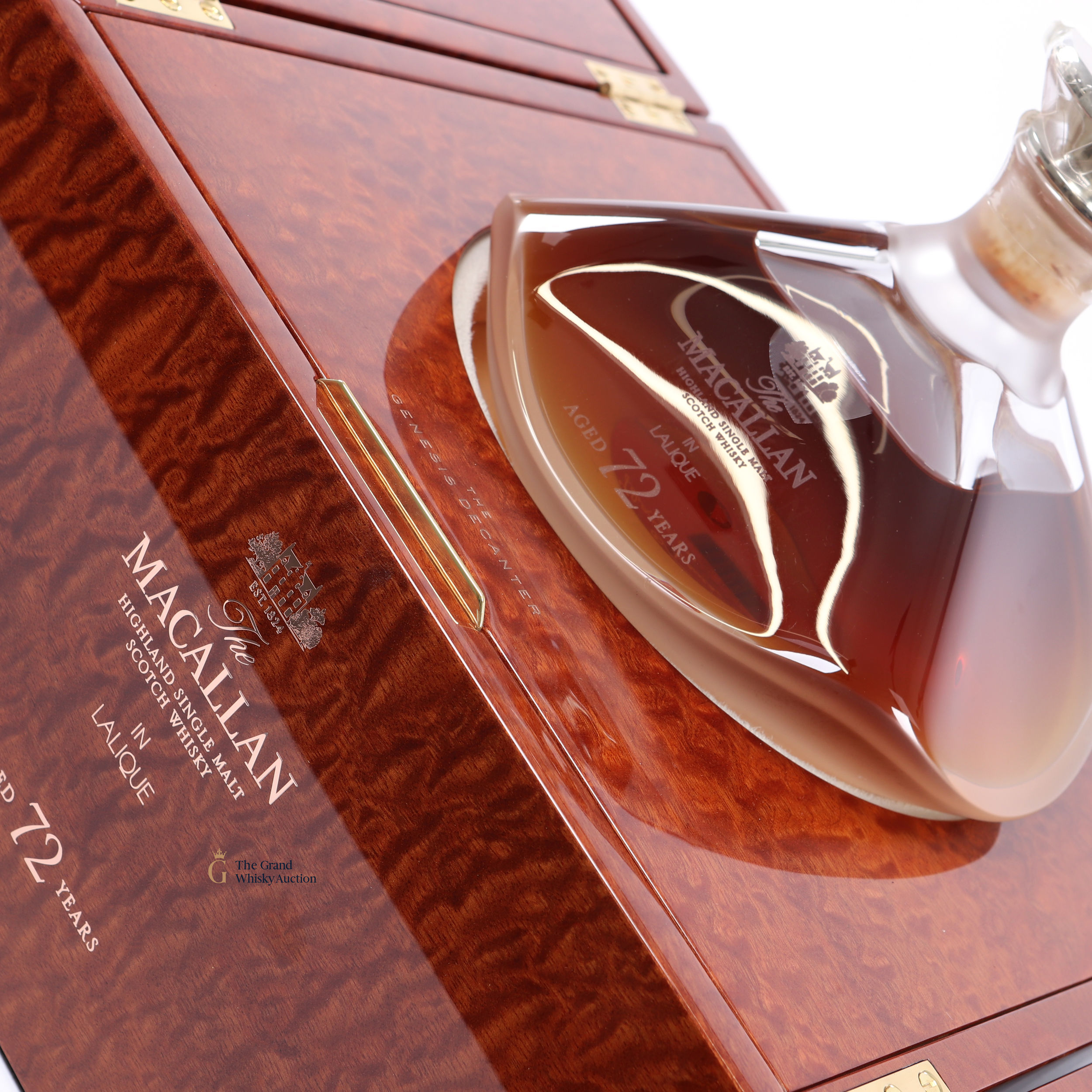 Macallan 72 Year Old Lalique Genesis Decanter Auction The Grand Whisky Auction