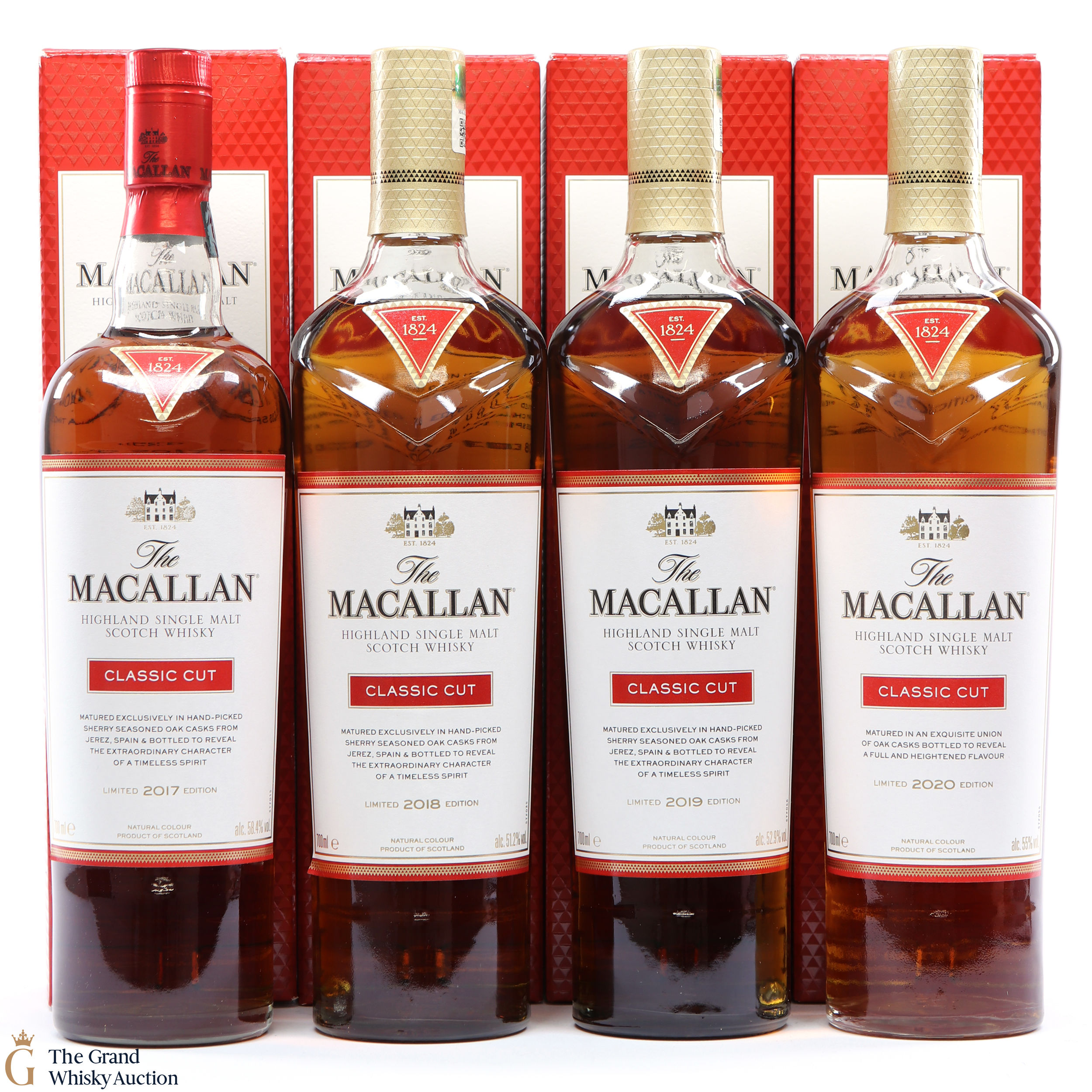Macallan Classic Cut 2017 2018 2019 2020 Auction The Grand Whisky Auction